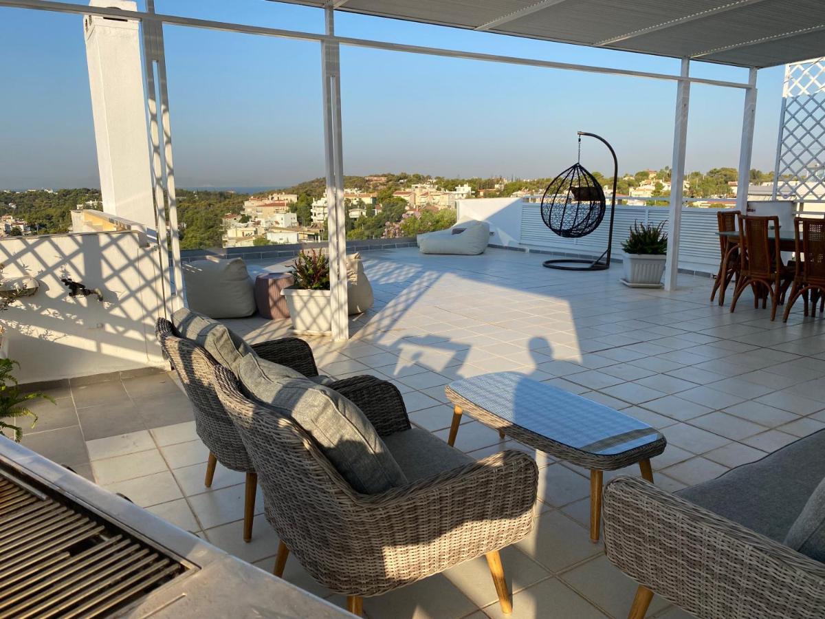 Villasonboard Vouliagmeni Penthouse Veranda Sea-View & Beach Athens Ngoại thất bức ảnh