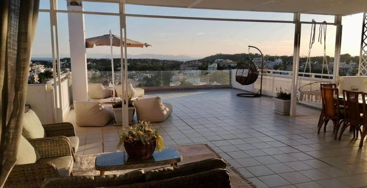 Villasonboard Vouliagmeni Penthouse Veranda Sea-View & Beach Athens Ngoại thất bức ảnh