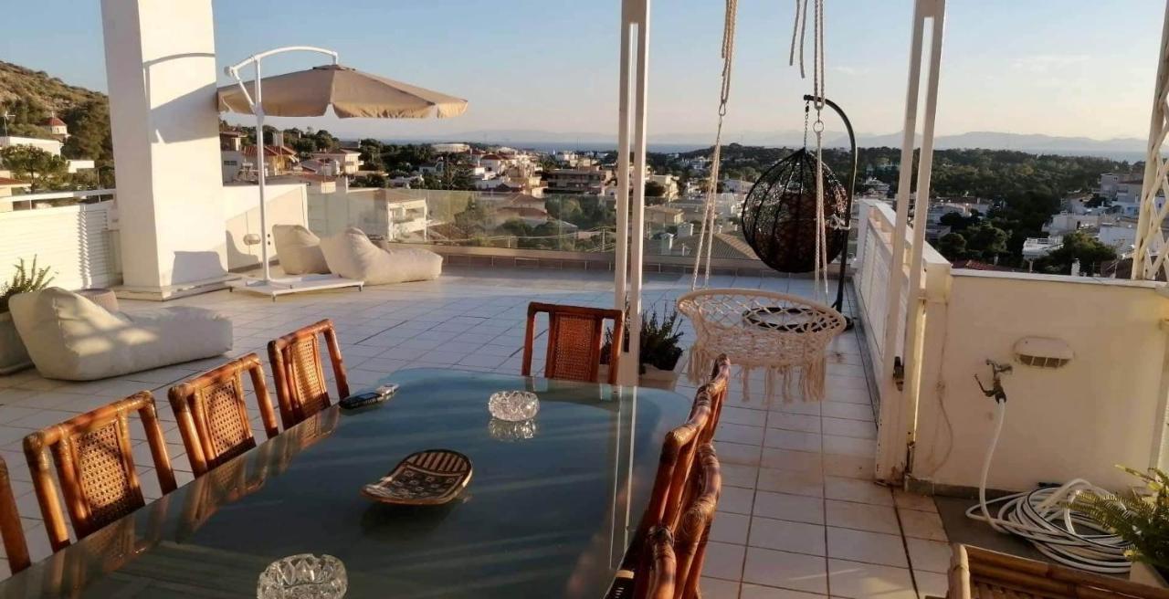 Villasonboard Vouliagmeni Penthouse Veranda Sea-View & Beach Athens Ngoại thất bức ảnh